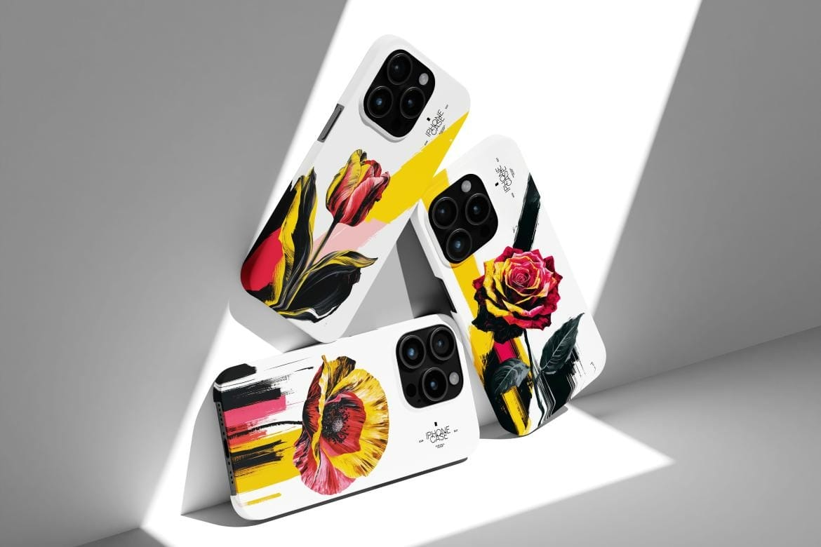 free iphone 15 pro case mockup