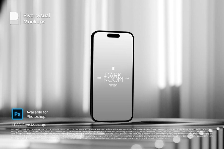 free iphone 15 pro mockup