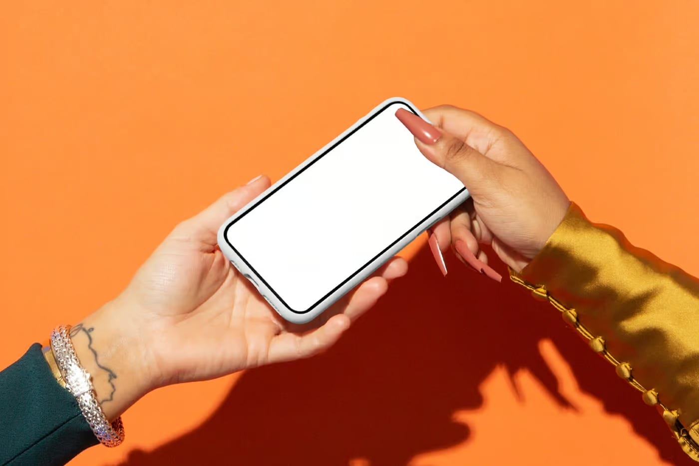 free iphone pro mockup in case