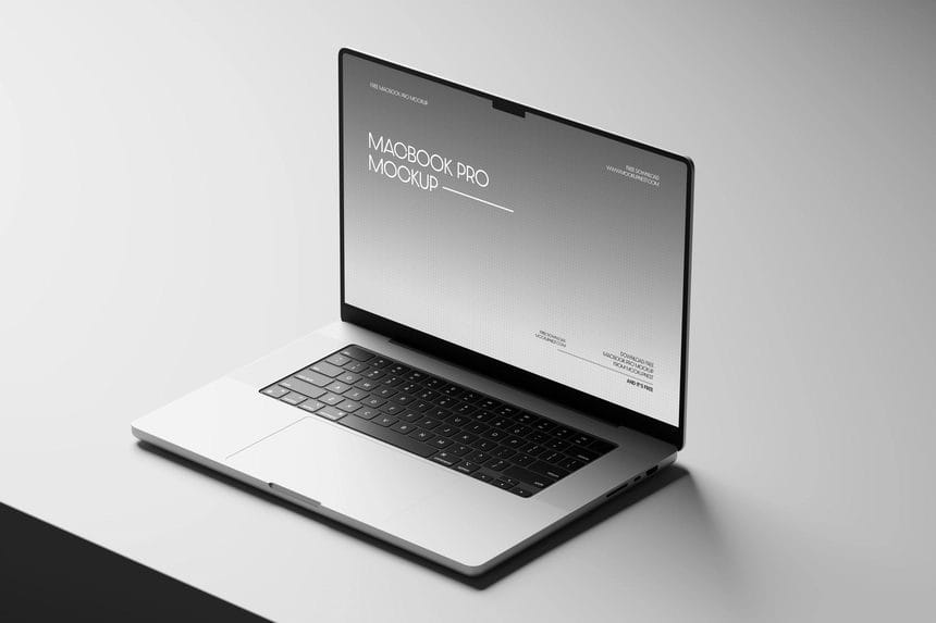 free macbook pro 16 mockup