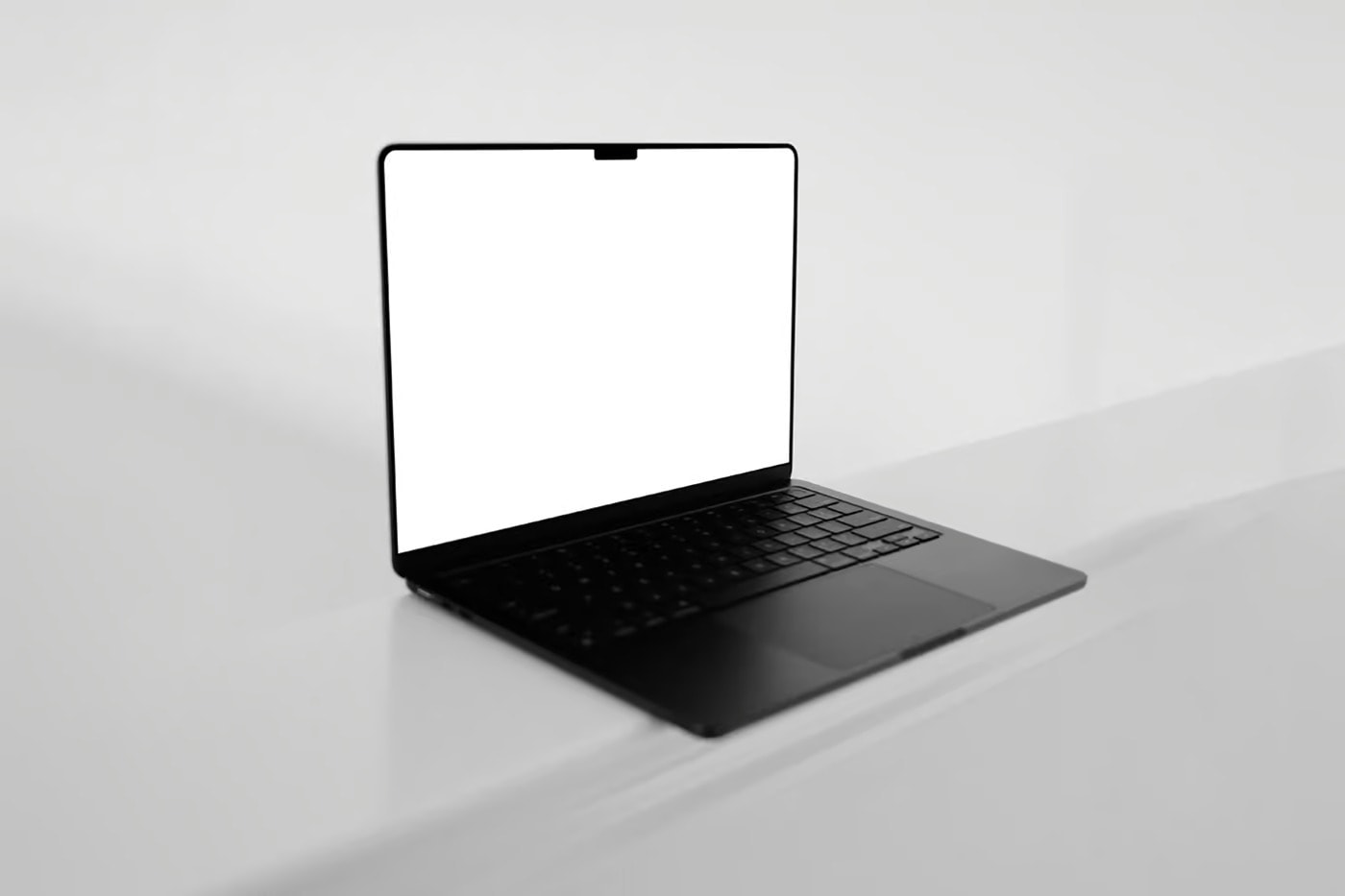 free macbook pro mockup on floor