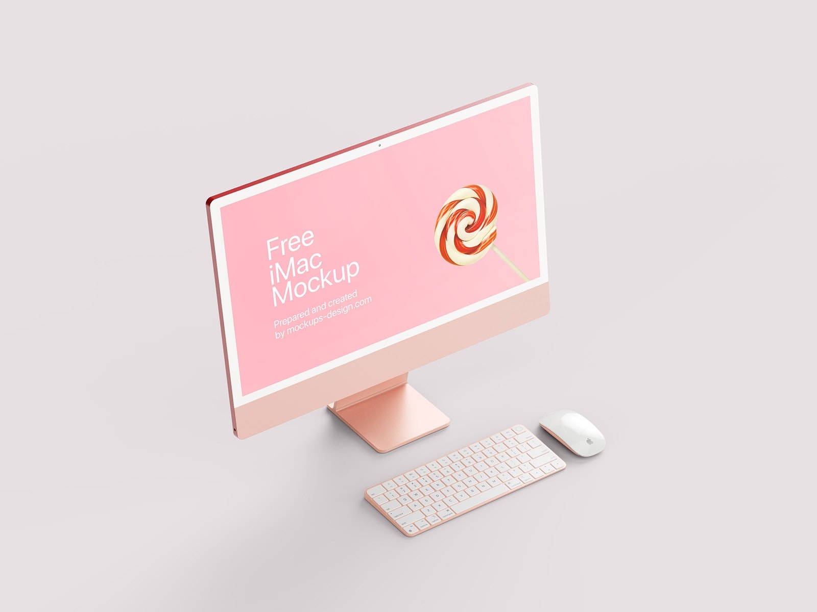 pink imac mockup