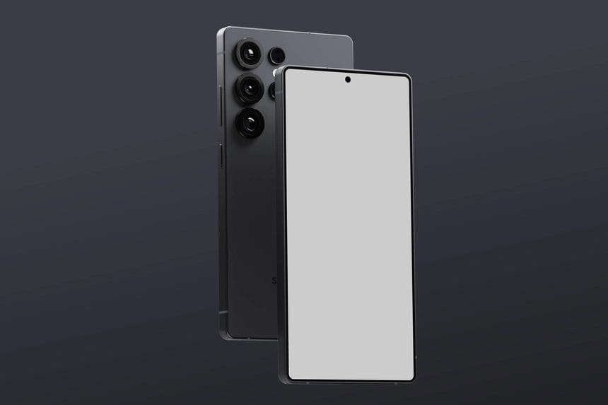 free samsung galaxy S25 ultra mockup