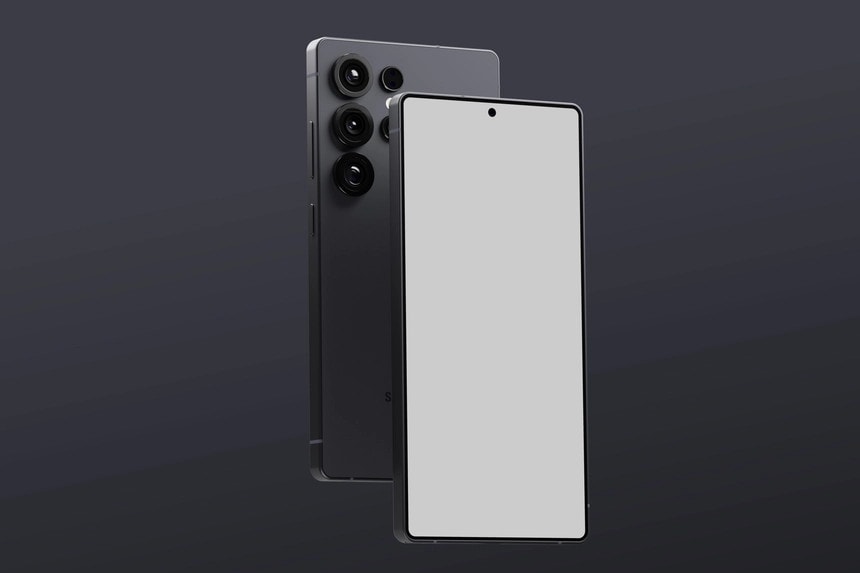 free samsung galaxy S25 ultra mockup
