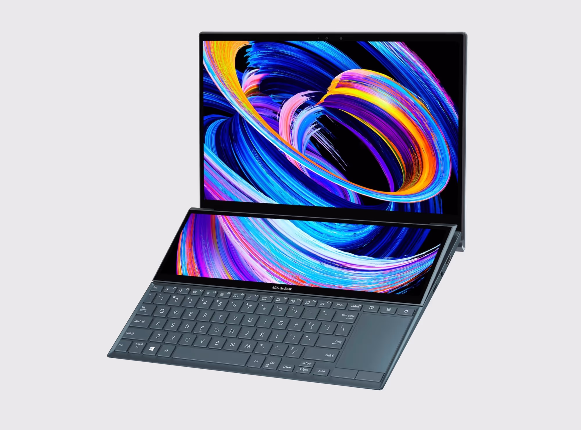 free zenbook duo 14 mockup – dual-screen psd for next-gen ui