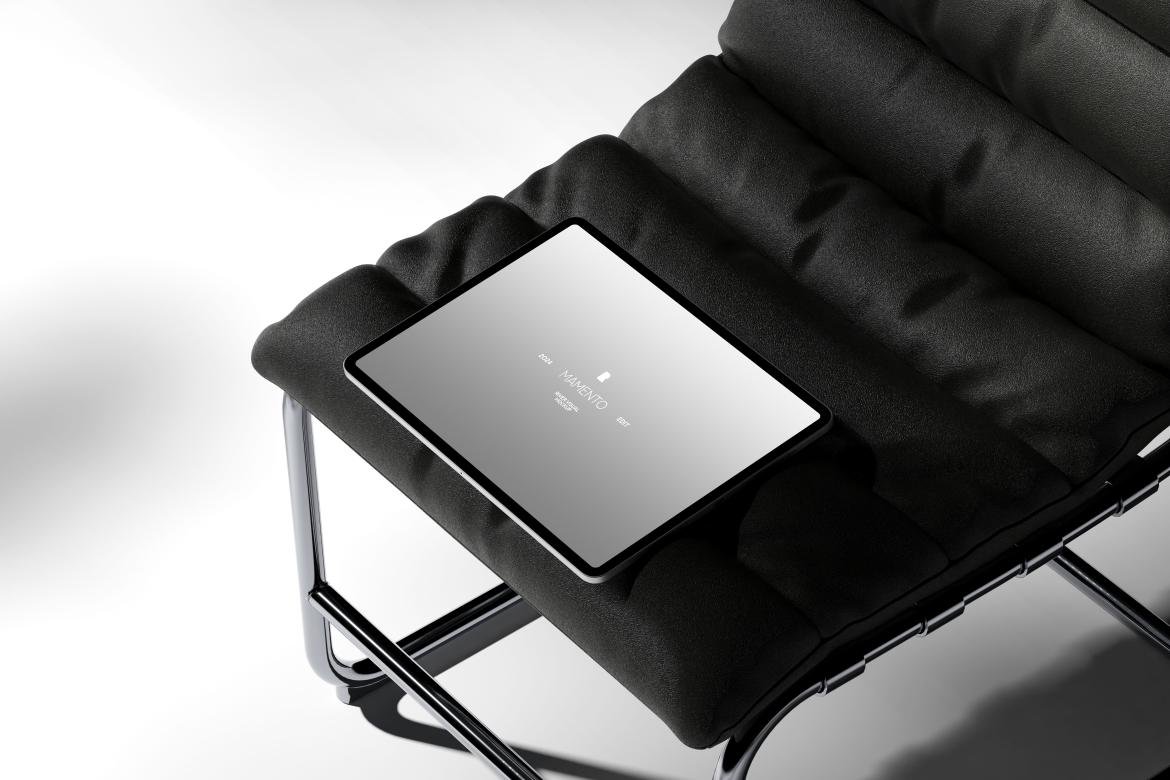 iPad Pro Mockup on a Chair
