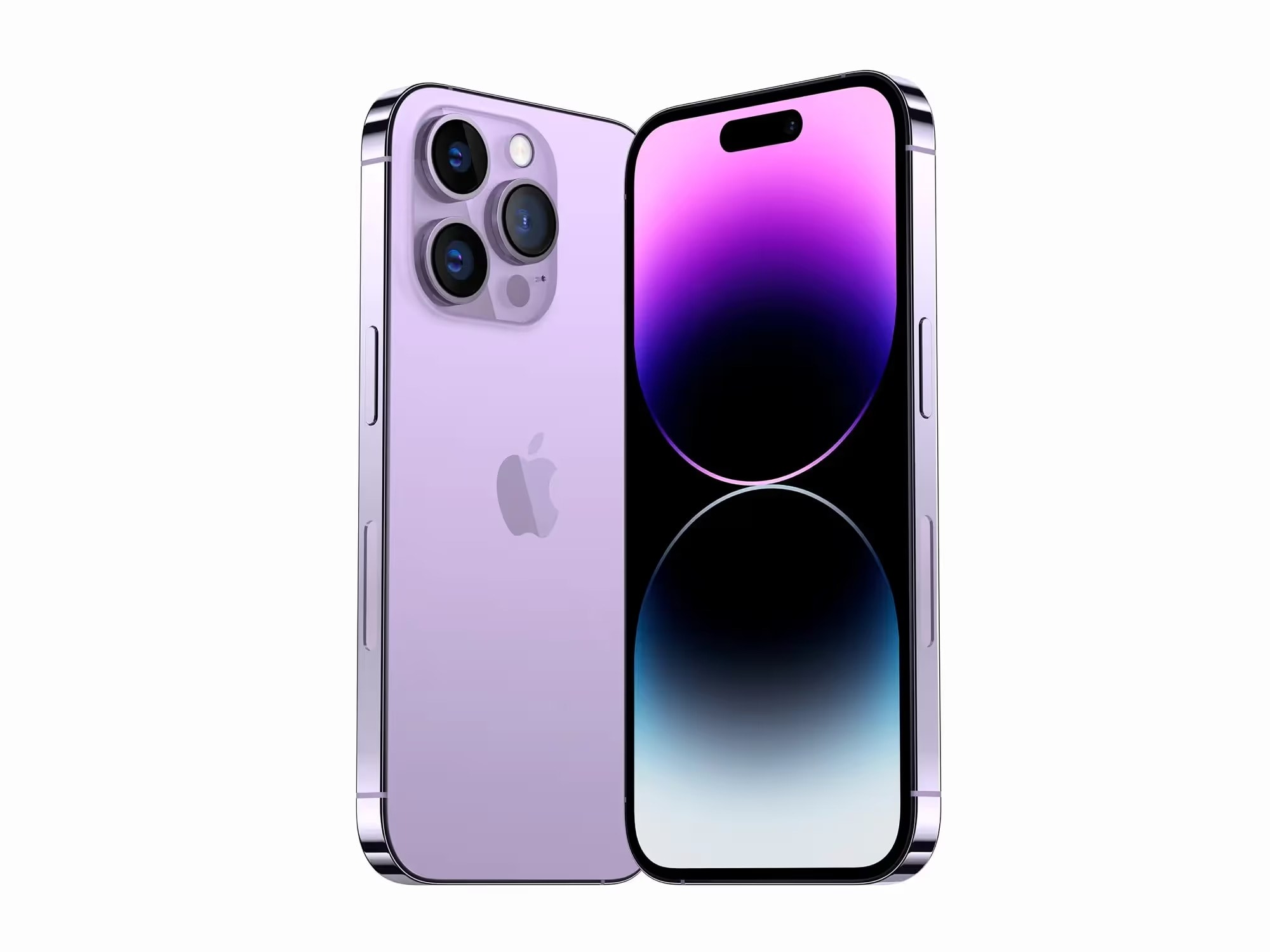 iphone 14 pro mockup in 4 eyecatchy colors