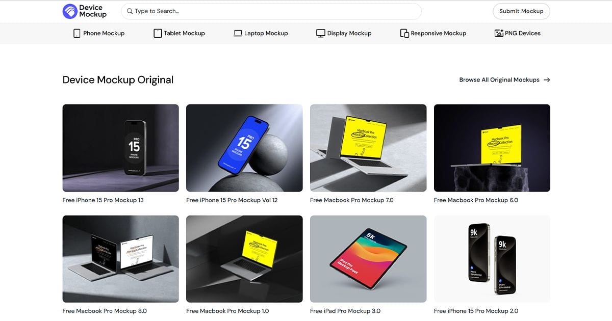 device mockups
