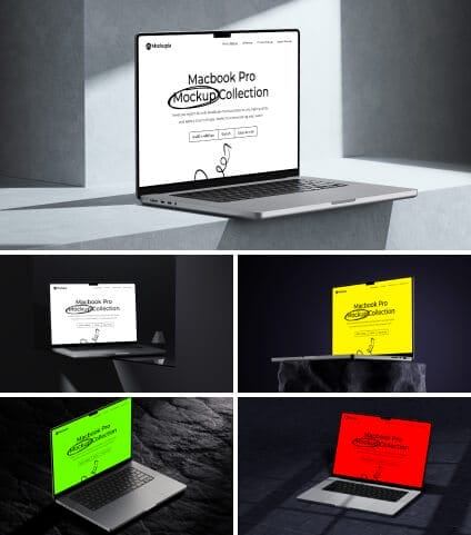 Macbook Pro Mockup Bundle