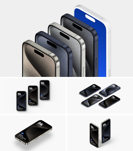 iPhone 15 Pro Mockup Bundle